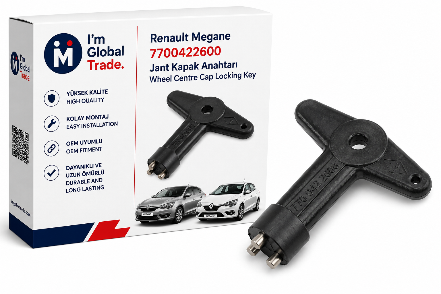 Renault Megane Jant Kapak Anahtarı 7700422600